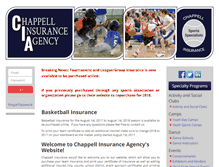 Tablet Screenshot of chappellinsurance.com